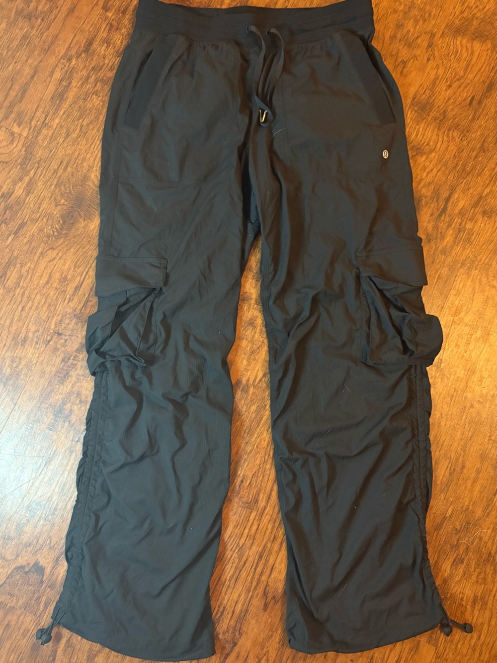 lululemon athletica Black Men's Cargo Pants with Drawstring Waist